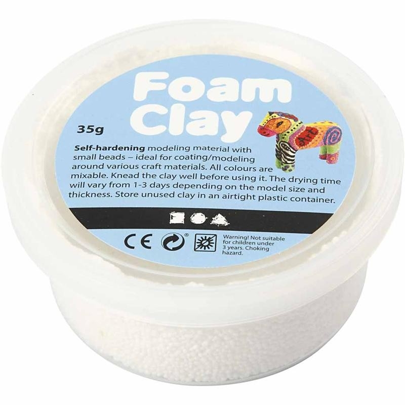 White Foam Clay 35g Modelling Clay for Arts & Crafts Cromartie