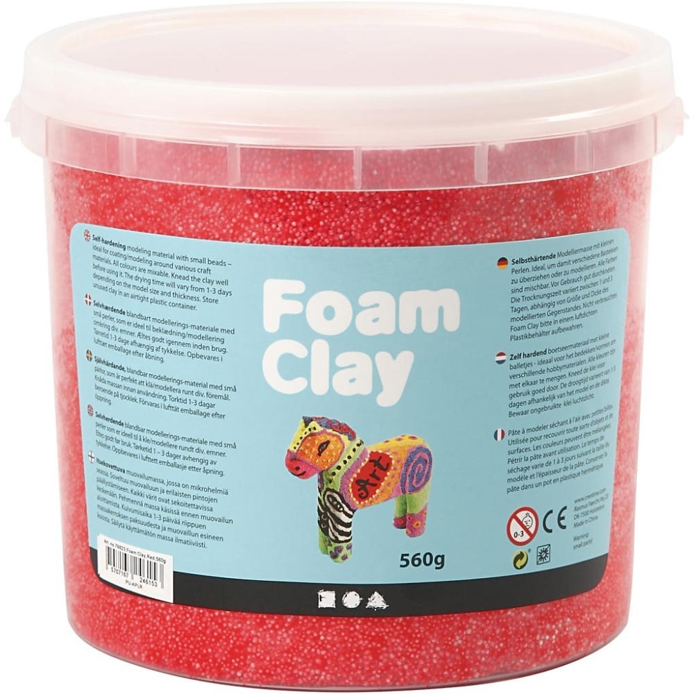 Red Foam Clay 560g Modelling Clay for Arts & Crafts Cromartie