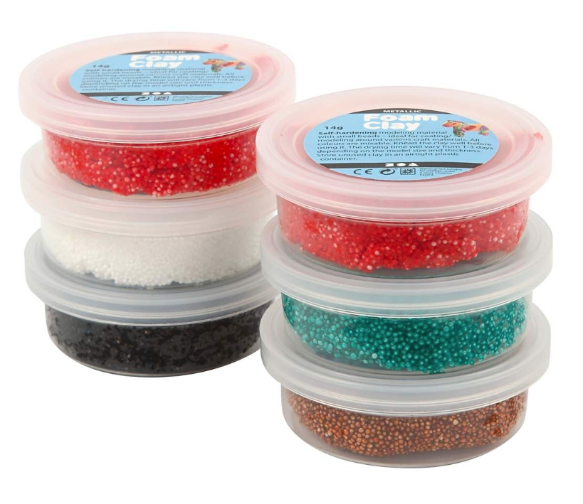 Foam Clay Assorted Christmas Colours (6 x 14g) Cromartie Hobbycraft Limited