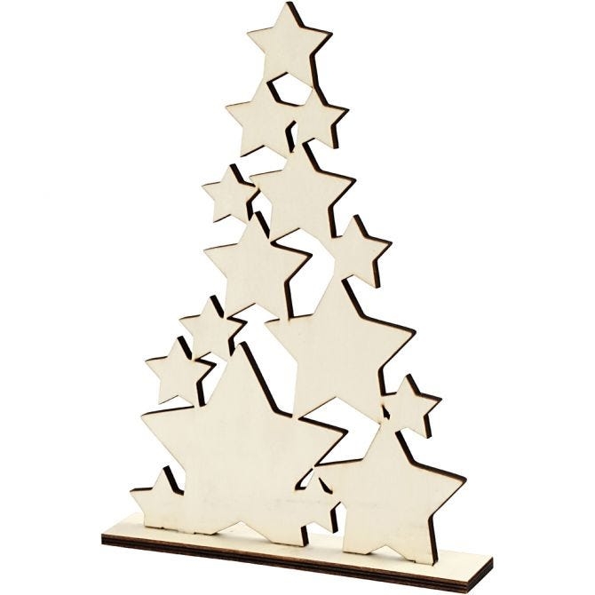 Wooden Star Christmas Tree 29.8cm Cromartie Hobbycraft Limited