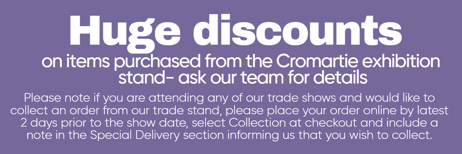 Cromartie trade stand at UK ceramics and pottery events