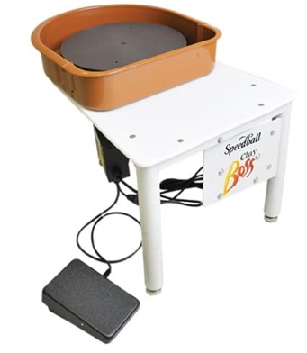 Speedball Clay Boss beginner potter’s wheel – 0.5hp motor, 14-inch wheel head, UK plug-in