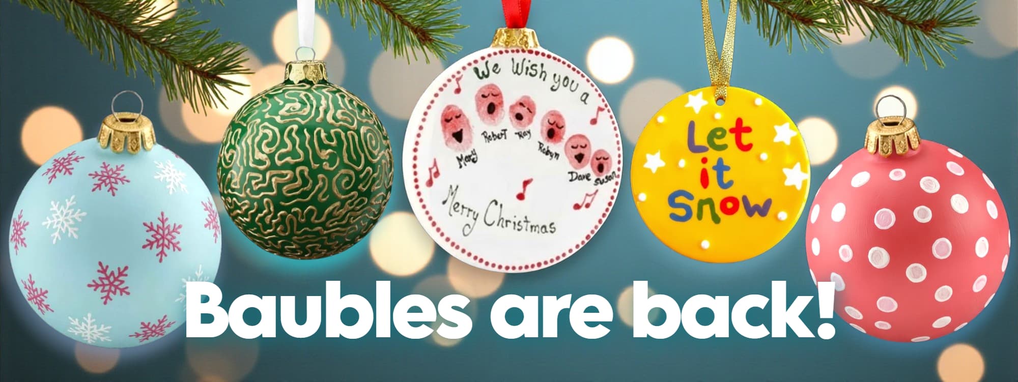 Baubles are back in stock — Ceramic Bisque Baubles for Paint Your Own Pottery. Keywords: CeramicBisqueBauble, PaintYourOwnPotteryBauble, BaublesBackInStock