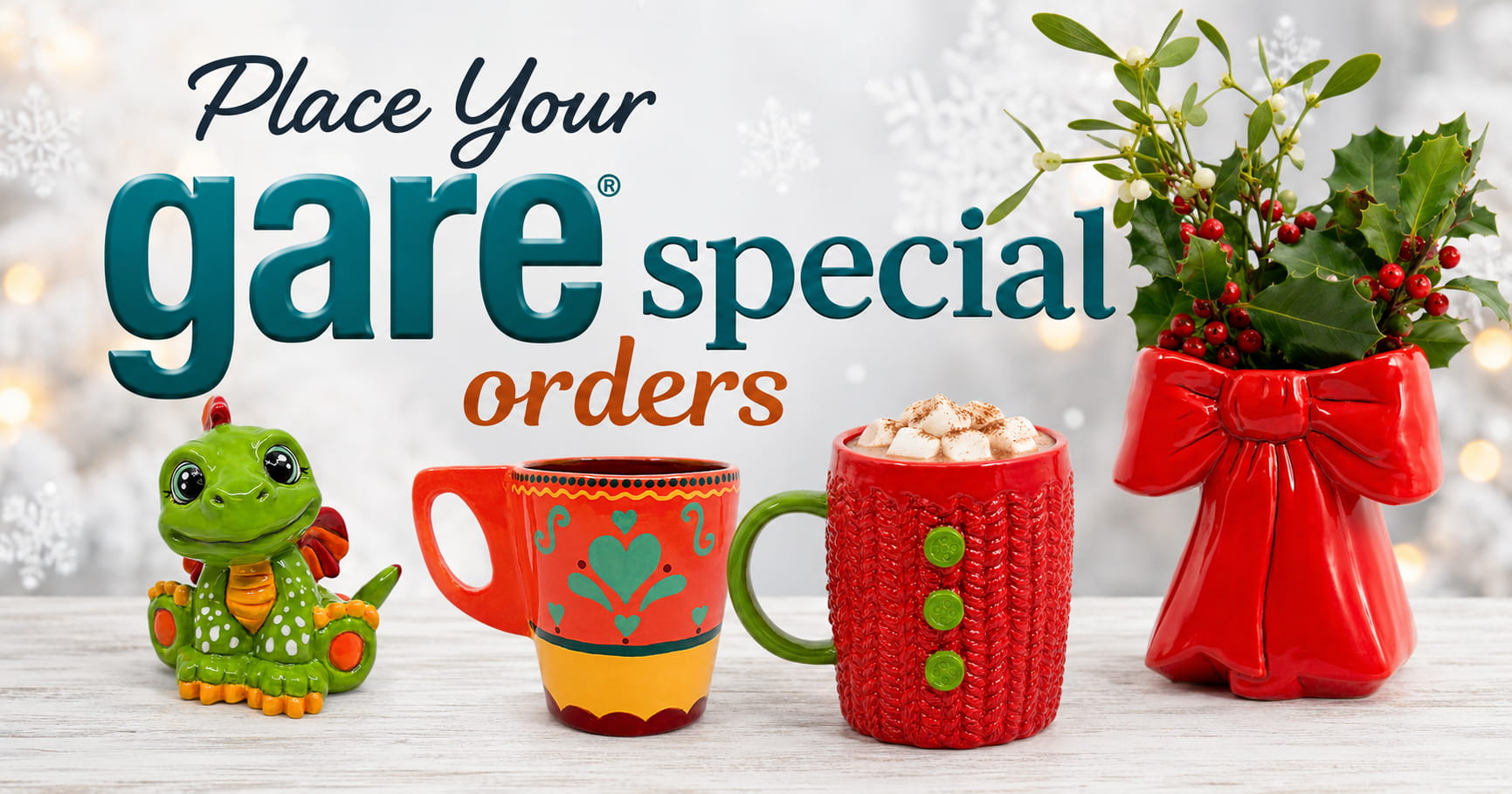 Special Order Ceramic Bisque Pieces from Cromartie