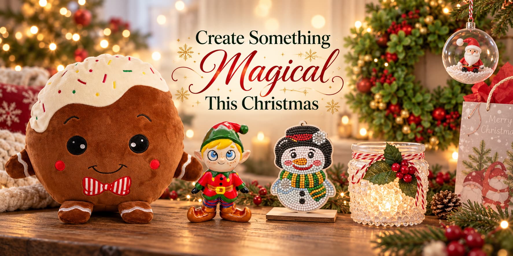 Create Something Magical This Christmas - festive pottery, Christmas crafts and decorations. Explore our Festive Finds.