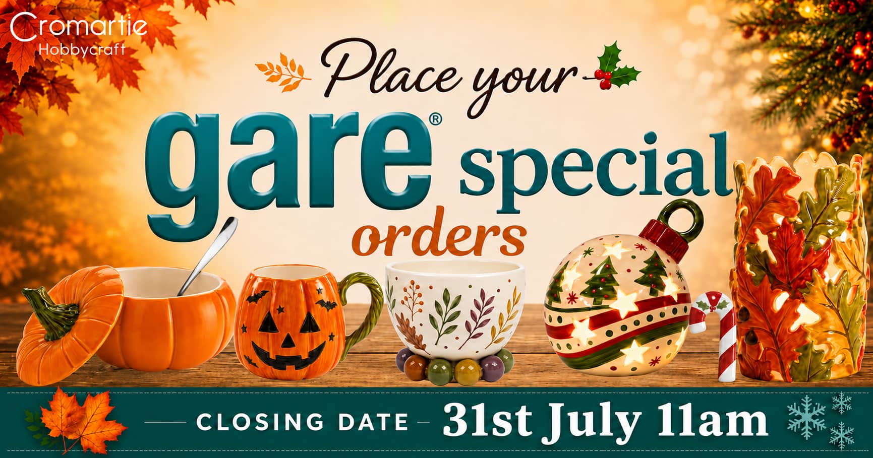 Special Order Ceramic Bisque Pieces from Cromartie