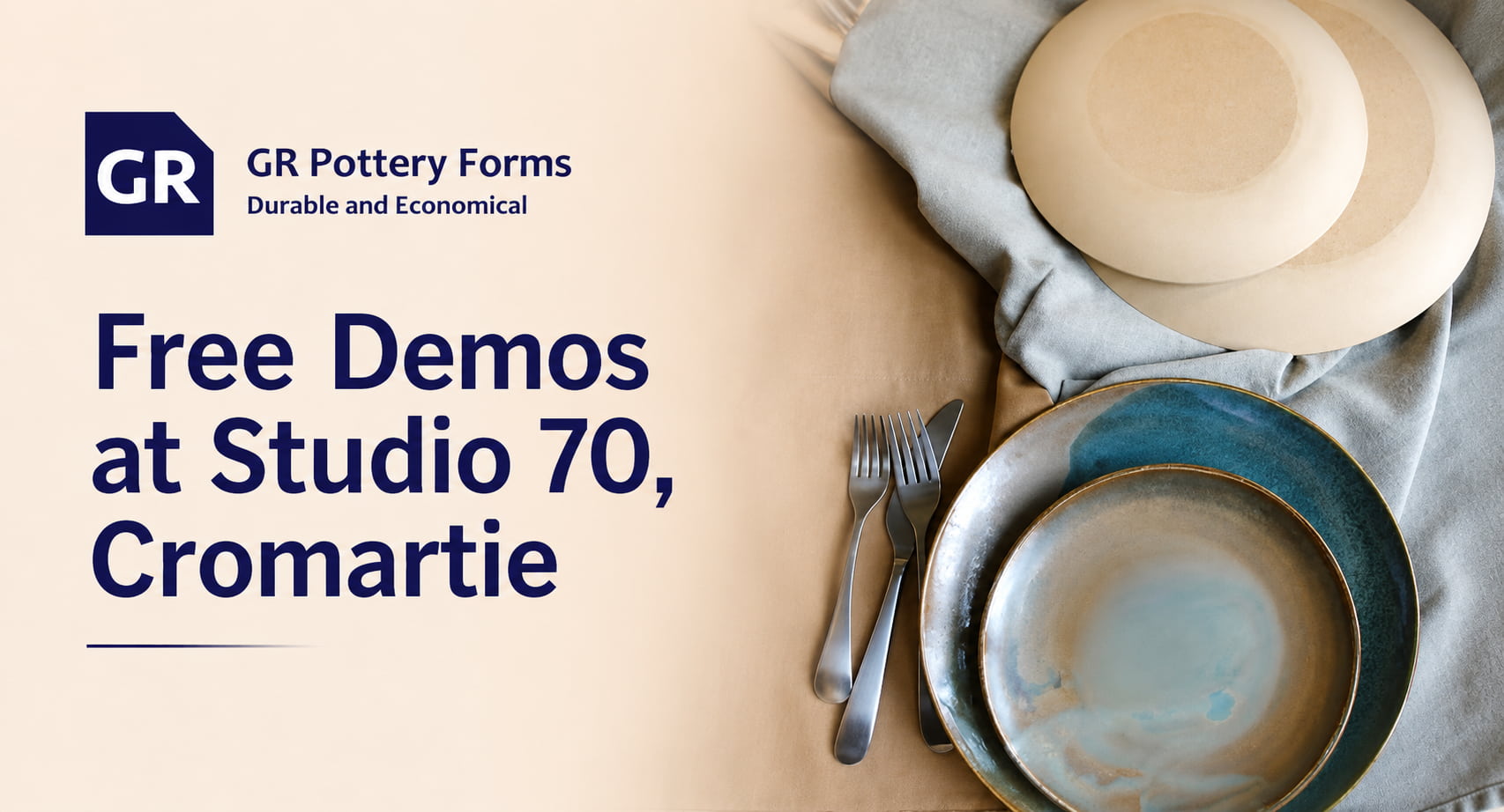 Free clay former demos with GR Pottery Forms at Cromartie Hobbycraft