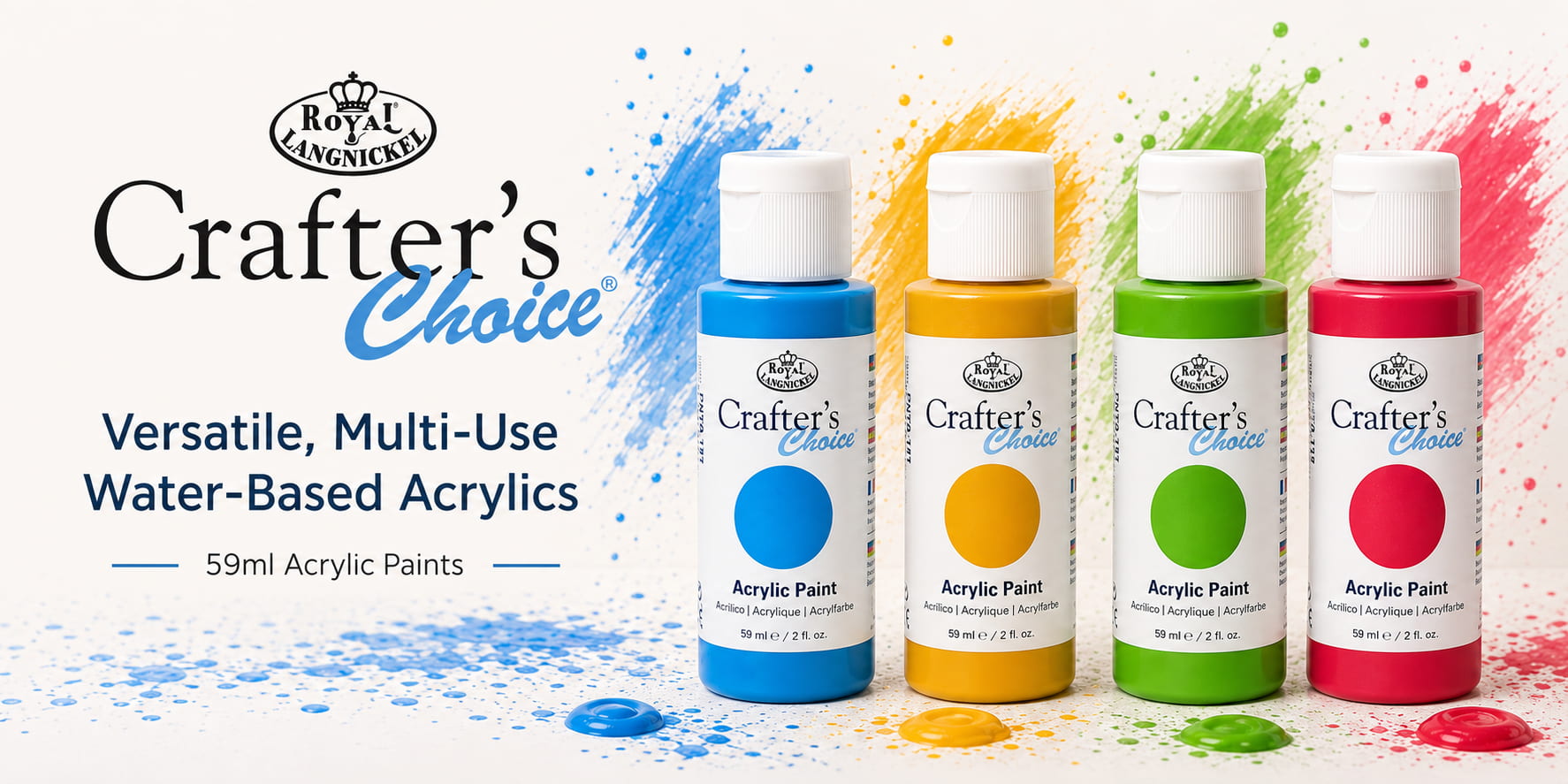 Crafter's Choice Acrylic Paints for crafts and ceramics
