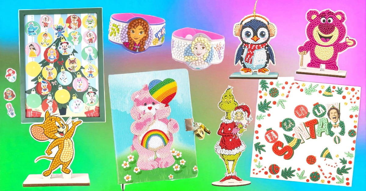 Selection of Crystal Art Kits - Cards, Bracelets, Buddies, and More