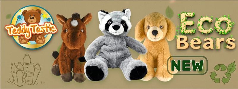 TeddyTastic Eco Bears made from recycled plastic bottles