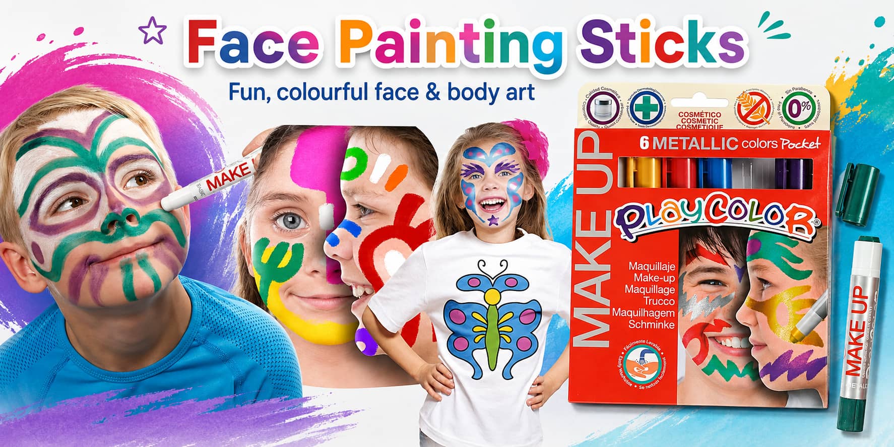 Face painting sticks from Cromartie