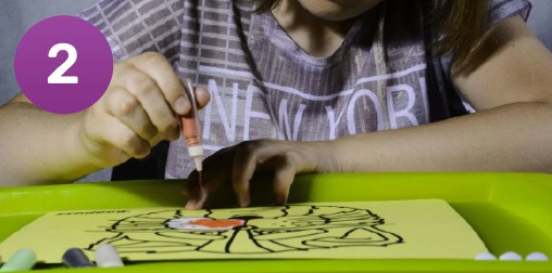 Fill with Sand - Sand Art Step 2