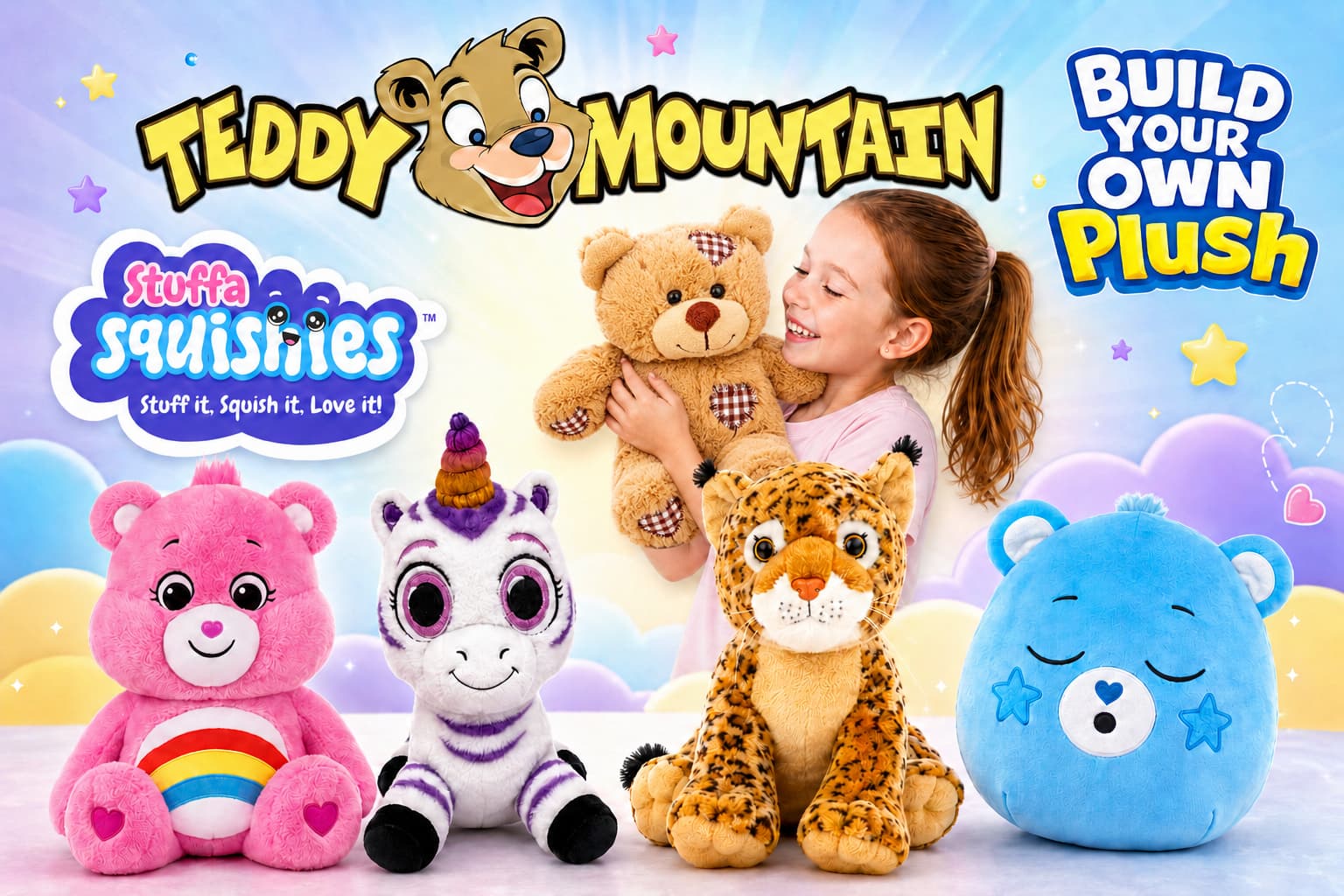 Teddy Mountain Build Your Own Plushes and Stuffa Squishies