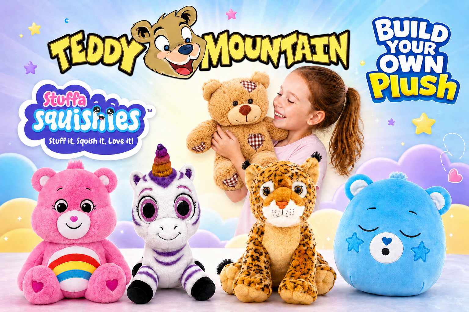 Teddy Mountain Build Your Own Plushes and Stuffa Squishies