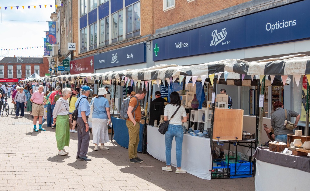 Ceramics in Charnwood trade stands at Loughborough Market Place