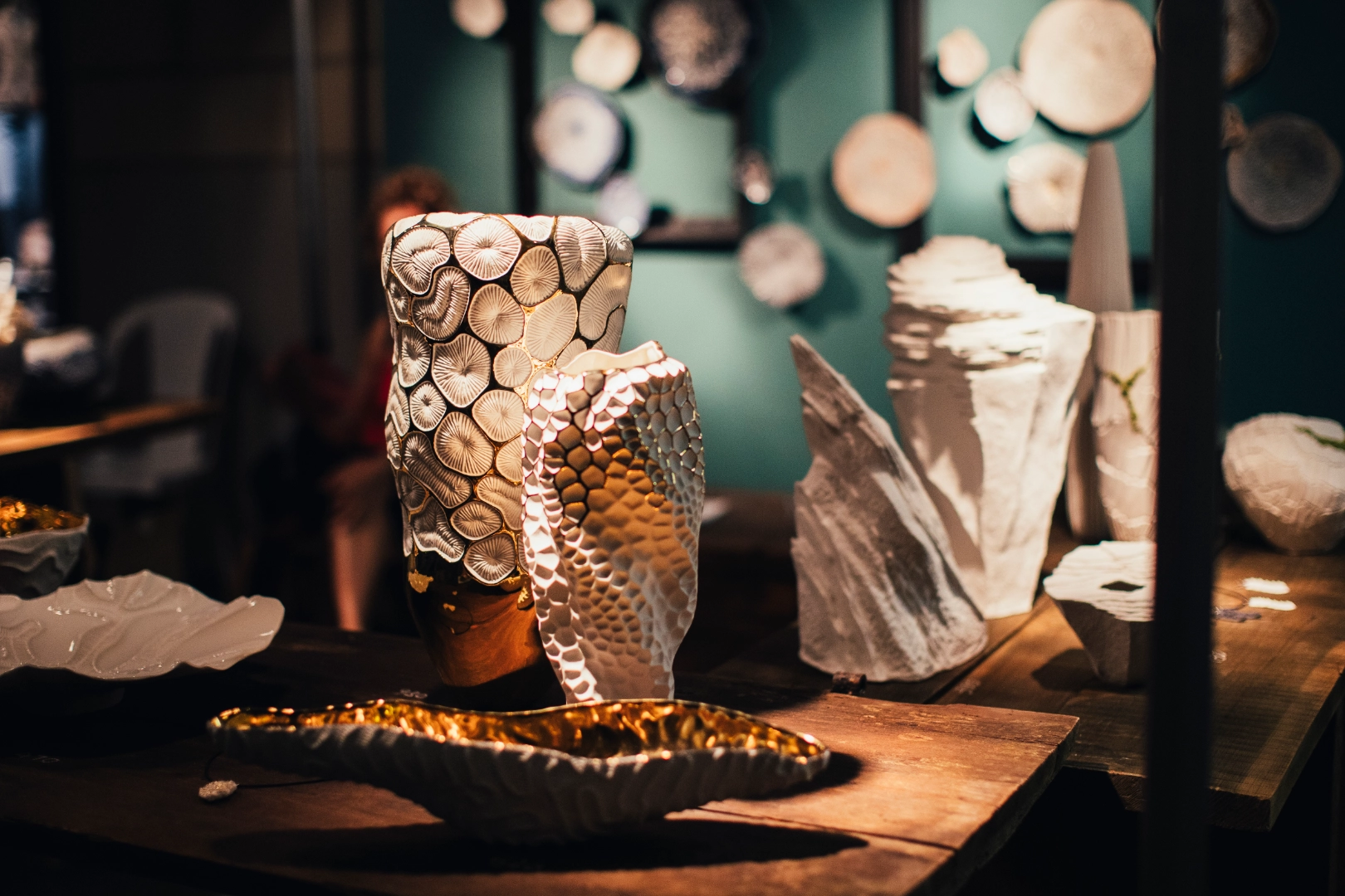 Ceramic festival displays at Argillà Italia in Italy