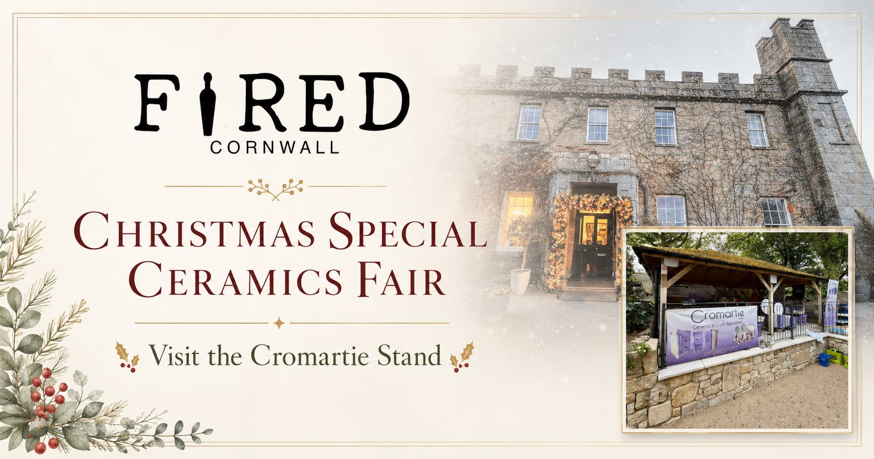 Fired Cornwall Ceramics Fair Christmas Special 2026 at Tregenna Castle Resort, St Ives