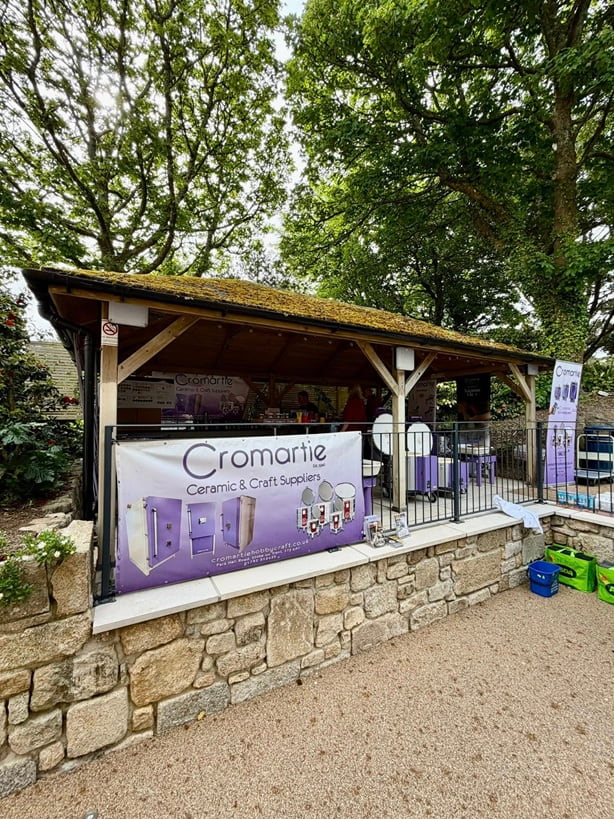 Cromartie exhibition stand banner at Fired Cornwall 2026