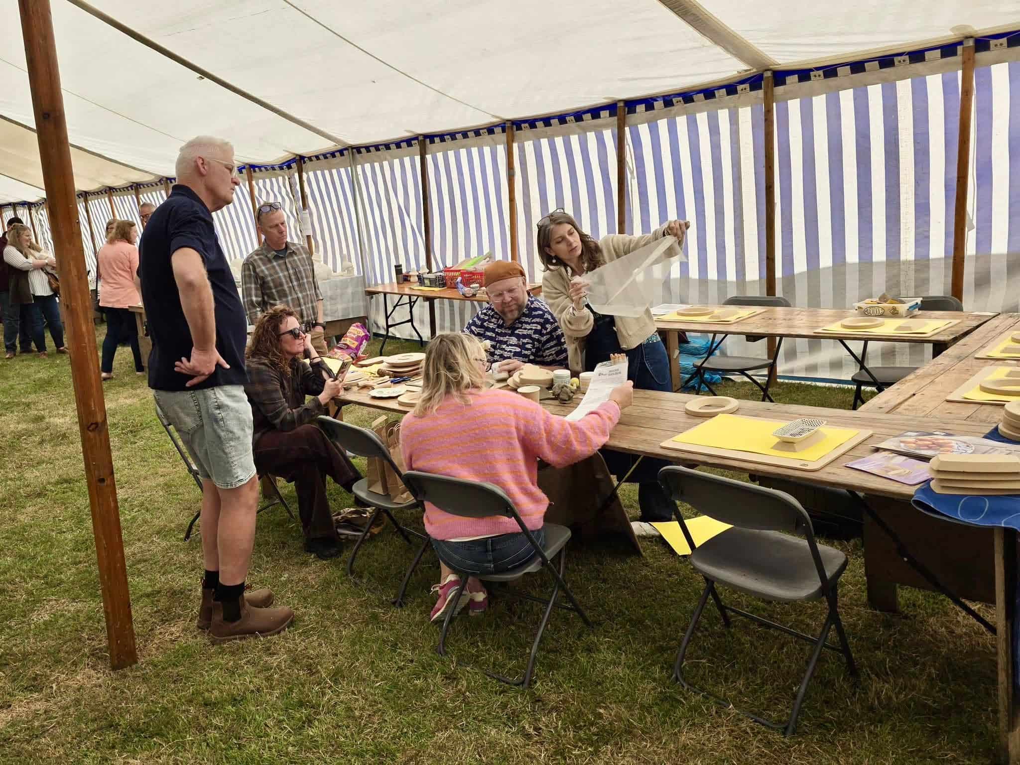 GR Pottery Forms demonstration at Fired and Inspired Pottery Festival 2026