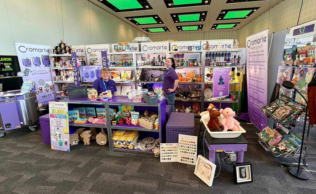 Diane and Lucy on the Cromartie trade stand at the 2026 NFAN Trade Conference and Exhibition