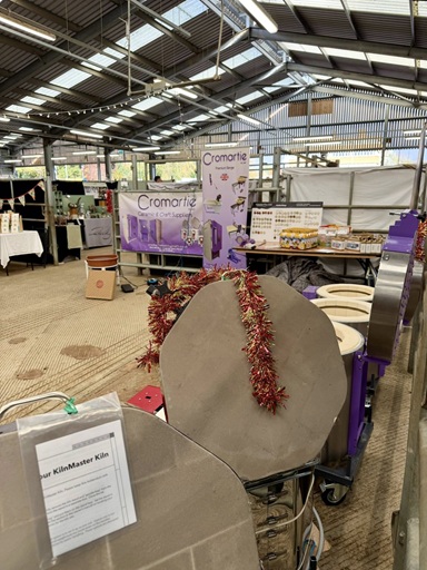 Cromartie kilns on the exhibition stand at Potfest