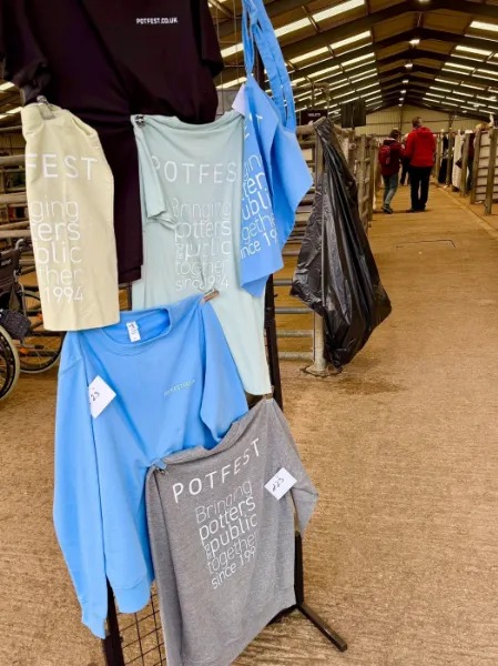Pottery displays Potfest in the Pens Autumn 2025