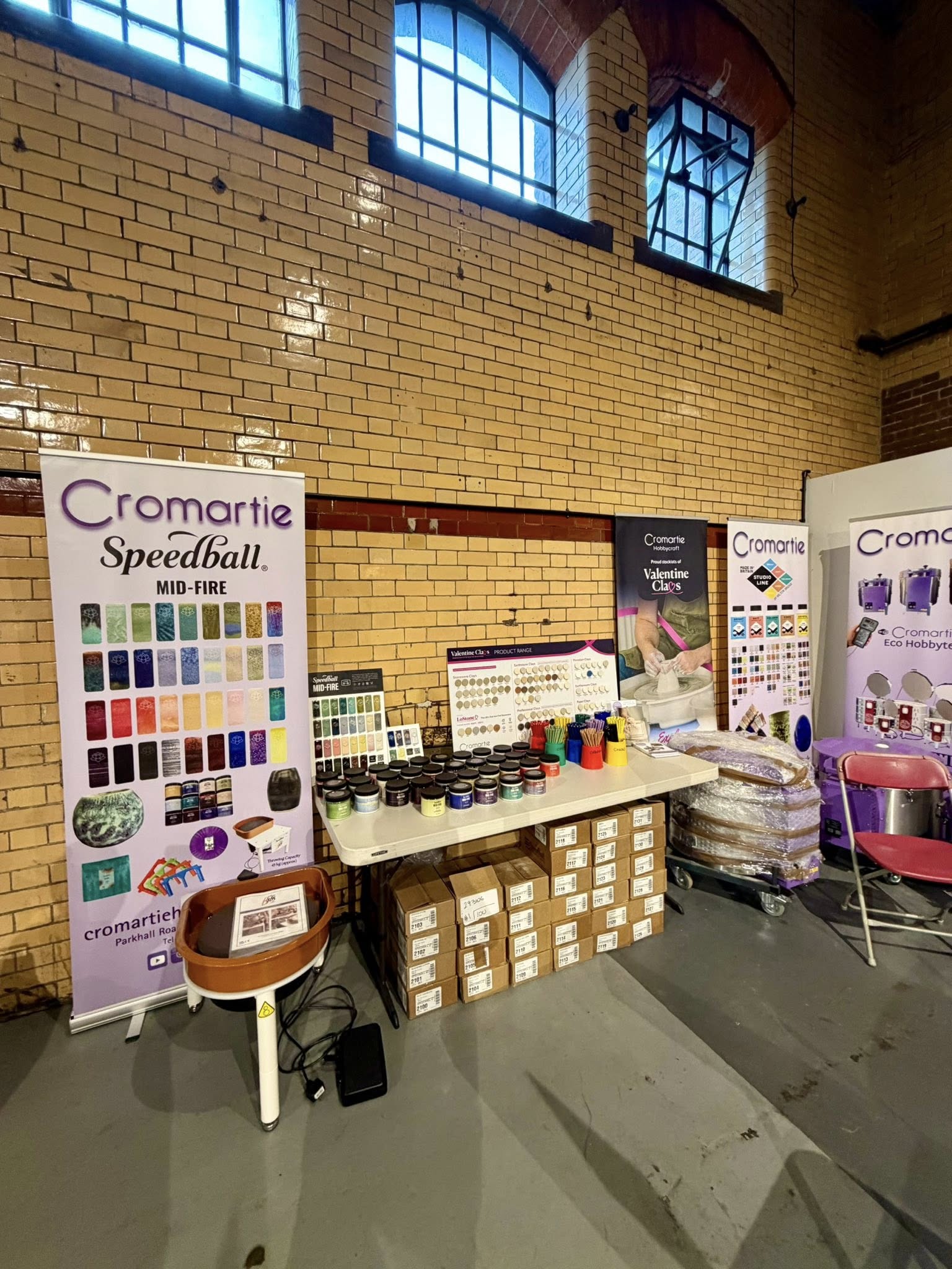 Cromartie trade exhibition stand at Sheffield Ceramics Festival