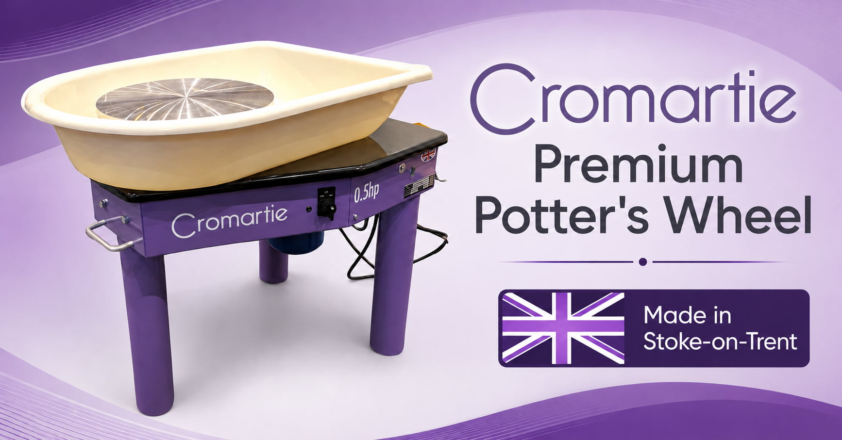 Cromartie Premium Potter's Wheel for studio and professional pottery throwing
